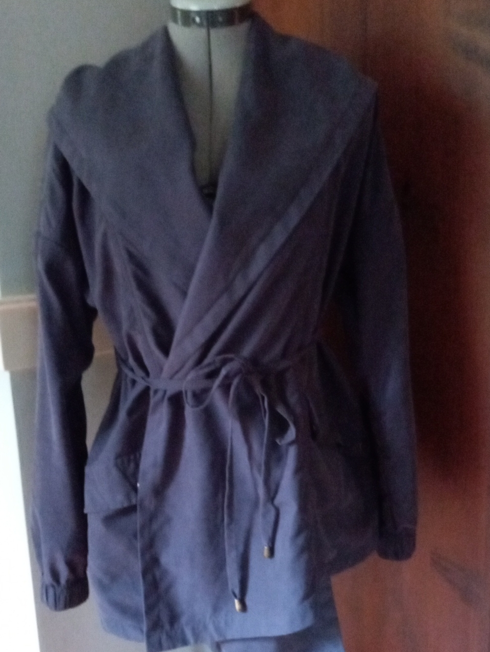 Ladies Triple Zero Charcoal Gray Hip Length Jacket, sz. Sm